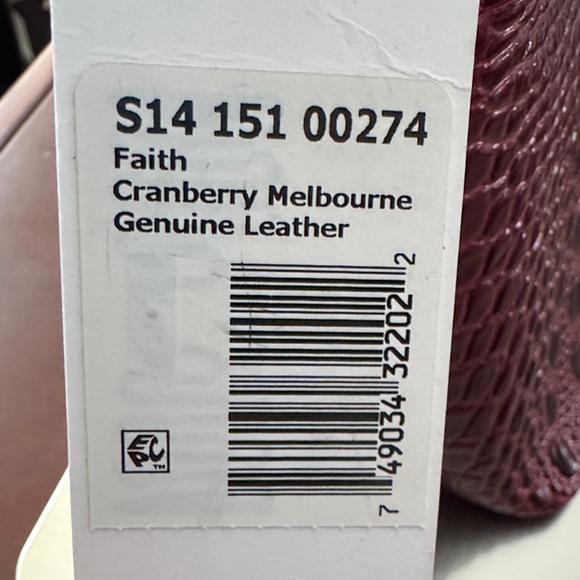 Brahmin Deep Red Croc-Embossed Shoulder Bag original and new - Picture 9 of 9